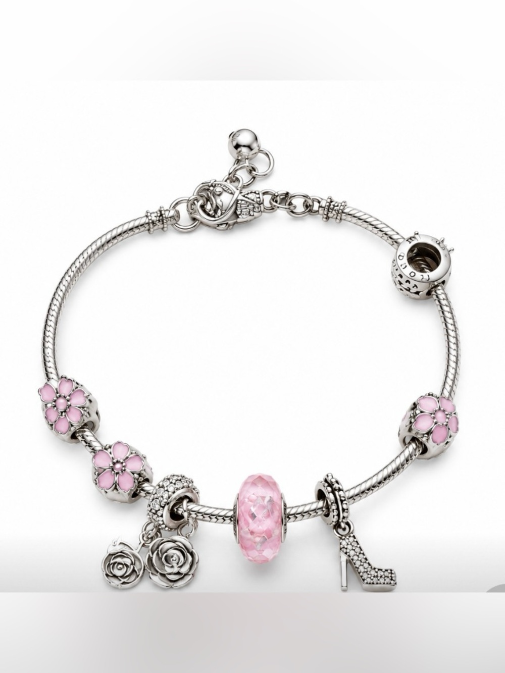 2  charm bracelets not 925 but durable if care for